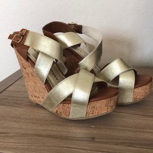 Gold Cute Wedges